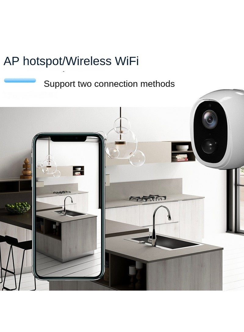Generic Smart Security Camera with PIR Motion Detection & 180-Day Standby - 1080P HD Night Vision, IP66 Weatherproof, 128GB Storage, 2.4G WiFi/AP Connection - Image 3