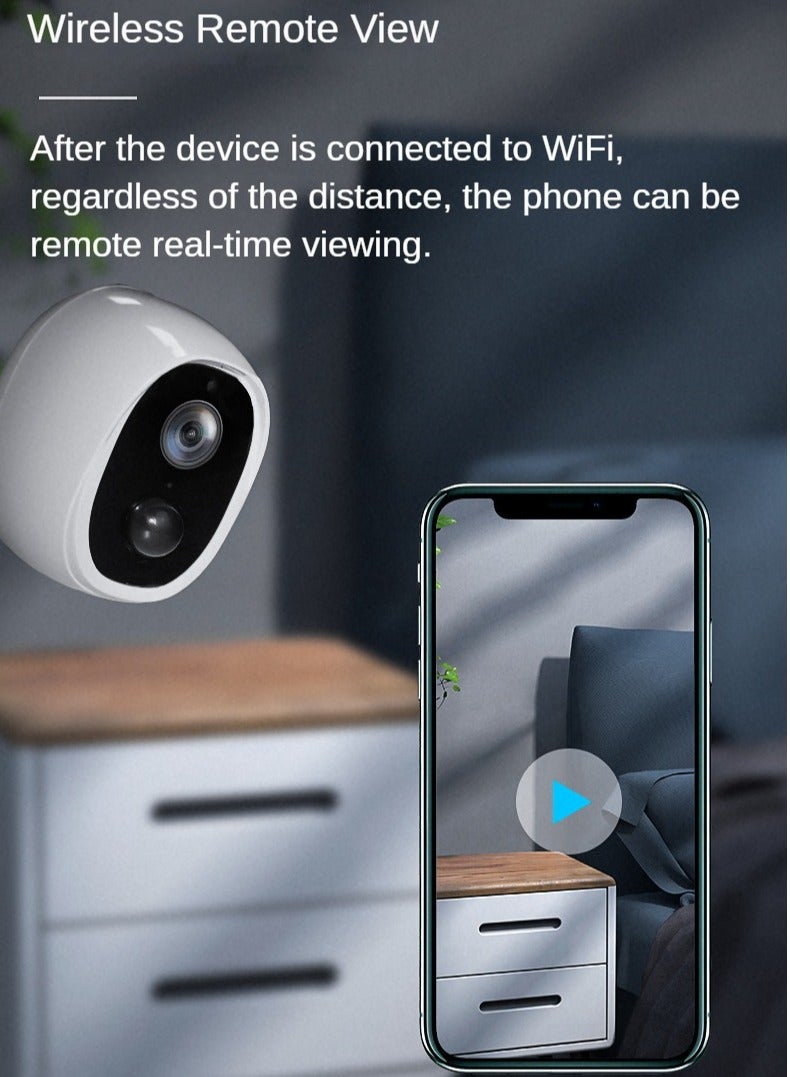 Generic Smart Security Camera with PIR Motion Detection & 180-Day Standby - 1080P HD Night Vision, IP66 Weatherproof, 128GB Storage, 2.4G WiFi/AP Connection - Image 5