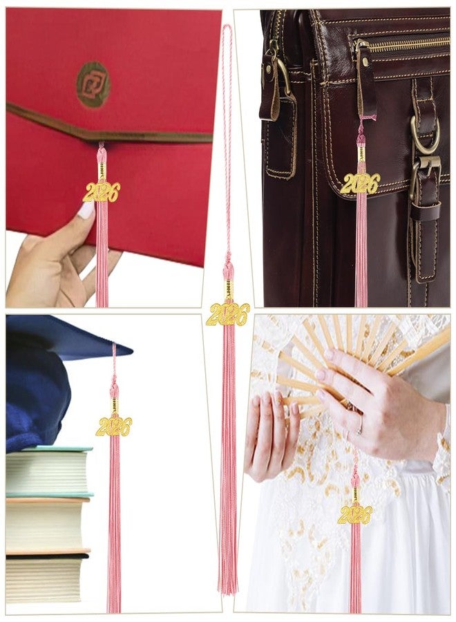 NZKNP 2026 Tassel Graduation Pink Tassel Charms Tassels for Graduation Cap Decorations 2026 Tassels for Caps Kindergarten Elementary School Middle School University Gifts for Students - Image 2