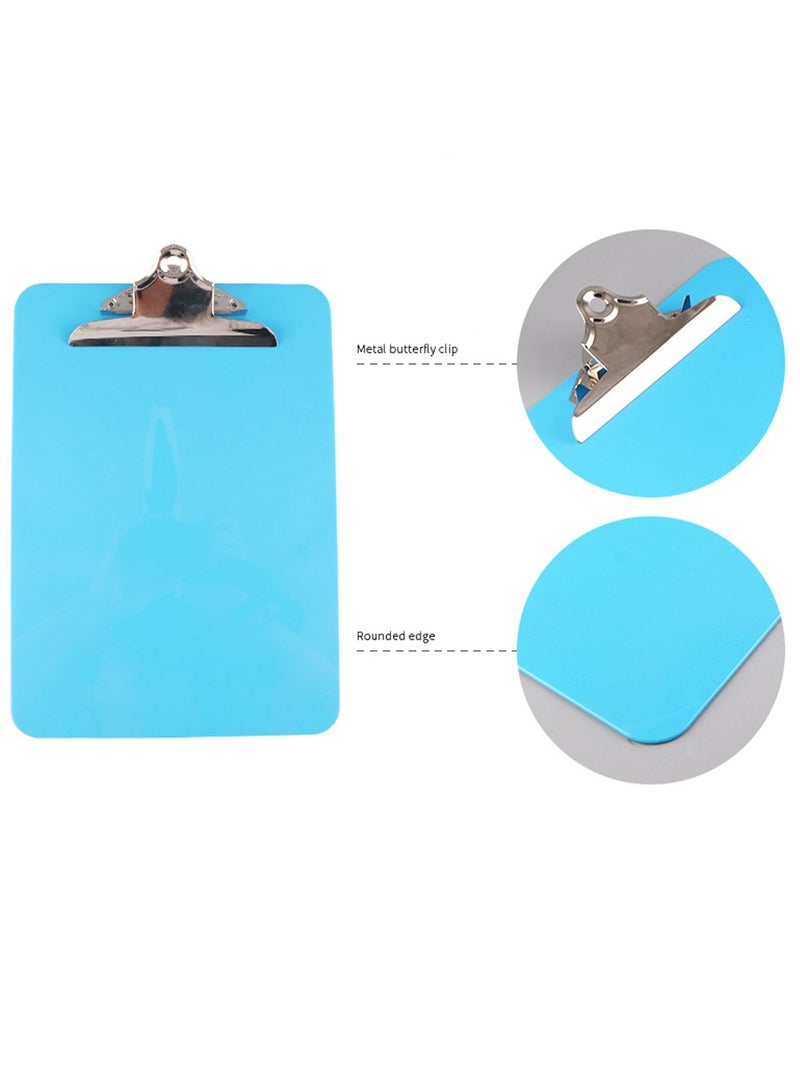 Plastic Clipboards, Multi Pack Clipboard Blue Strong Holds 100 Sheets, Acrylic Clipboards Big Clip Board Clips 12.5 x 9 Inch 3 Pcs - Image 2