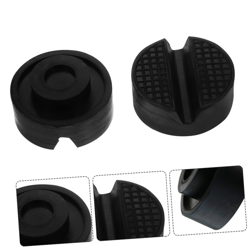 Slotted Rubber Car Floor Jack Pad Protector Non Slip Design for Safe Vehicle Lifting Durable Support - Image 5