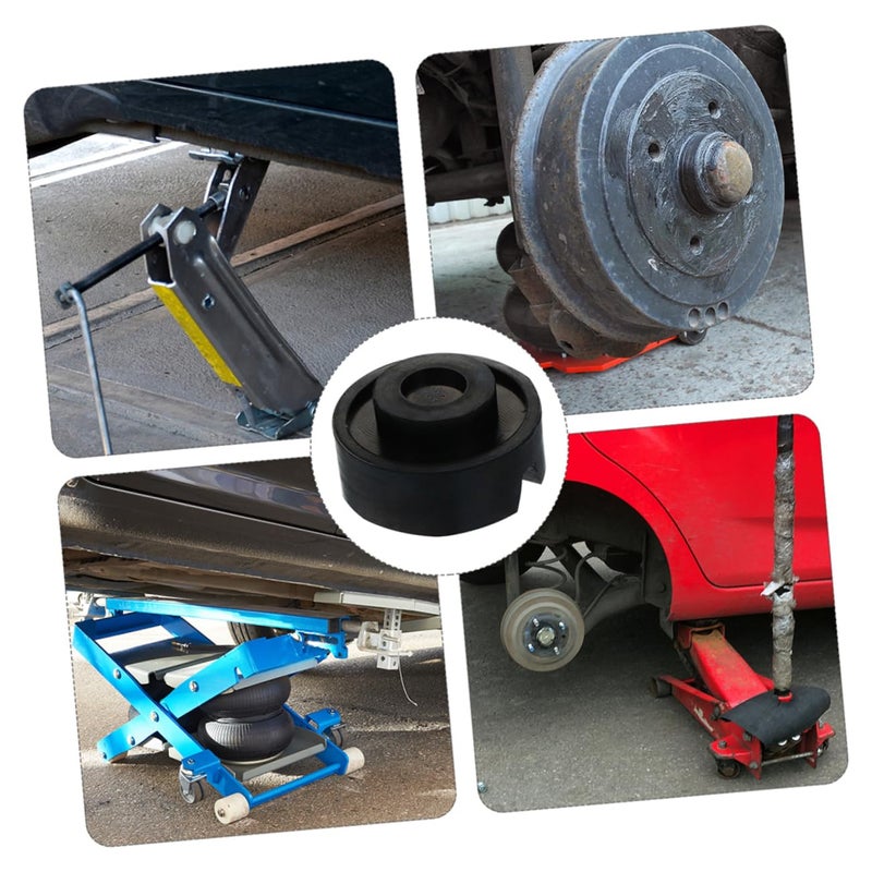 Slotted Rubber Car Floor Jack Pad Protector Non Slip Design for Safe Vehicle Lifting Durable Support - Image 4