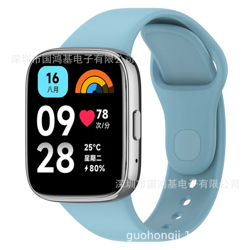 Guohongji Suitable For Red Rice Watch 3 Youth Edition Strap Redmi Watch Silicone All-In-One Xiaomi Smart - Image 1