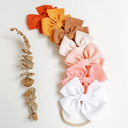 Prohouse 30 PCS Big Bows Baby Nylon Headbands Hairbands Hair Bows Elastics for Baby Girls Newborn Infant Toddler Child Hair Accessories - Image 5