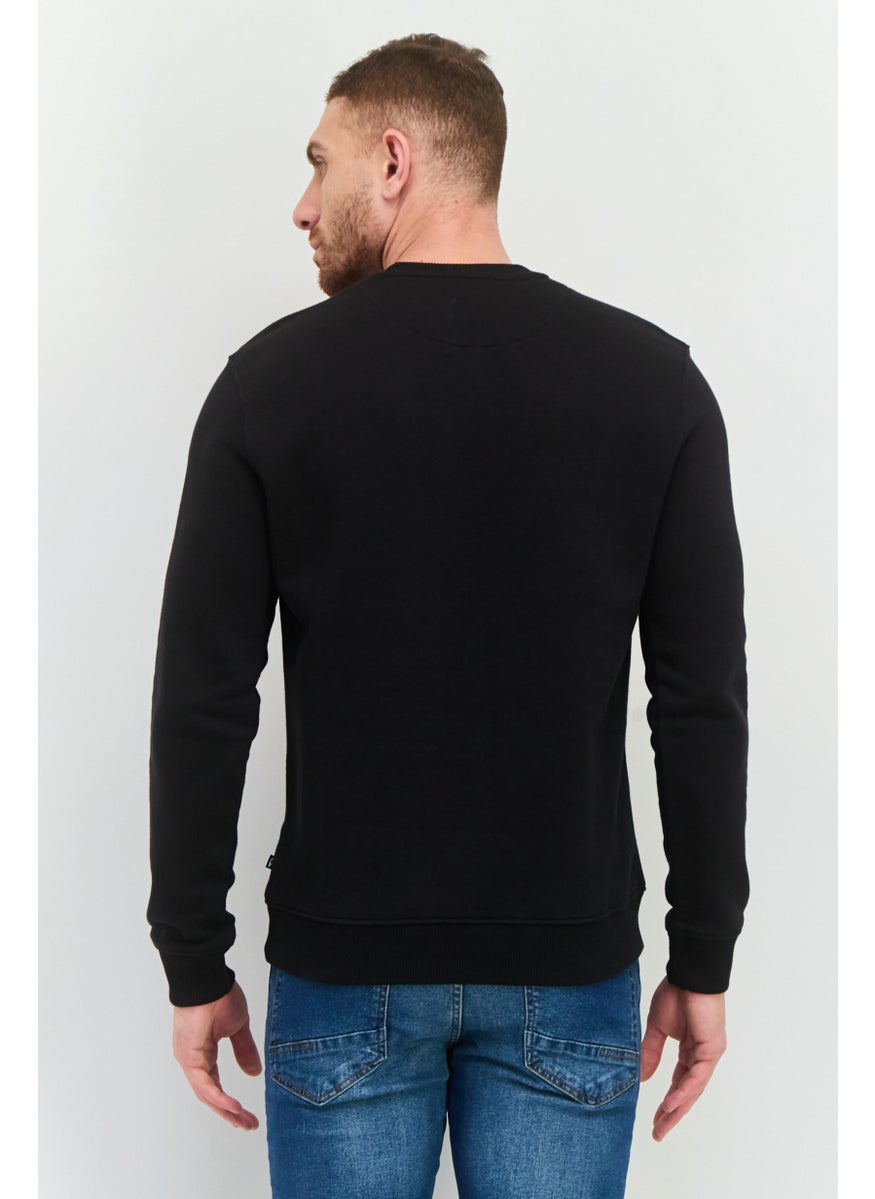 Penfield - Men Crew Neck Long Sleeve Printed Sweatshirt, Black - Image 1