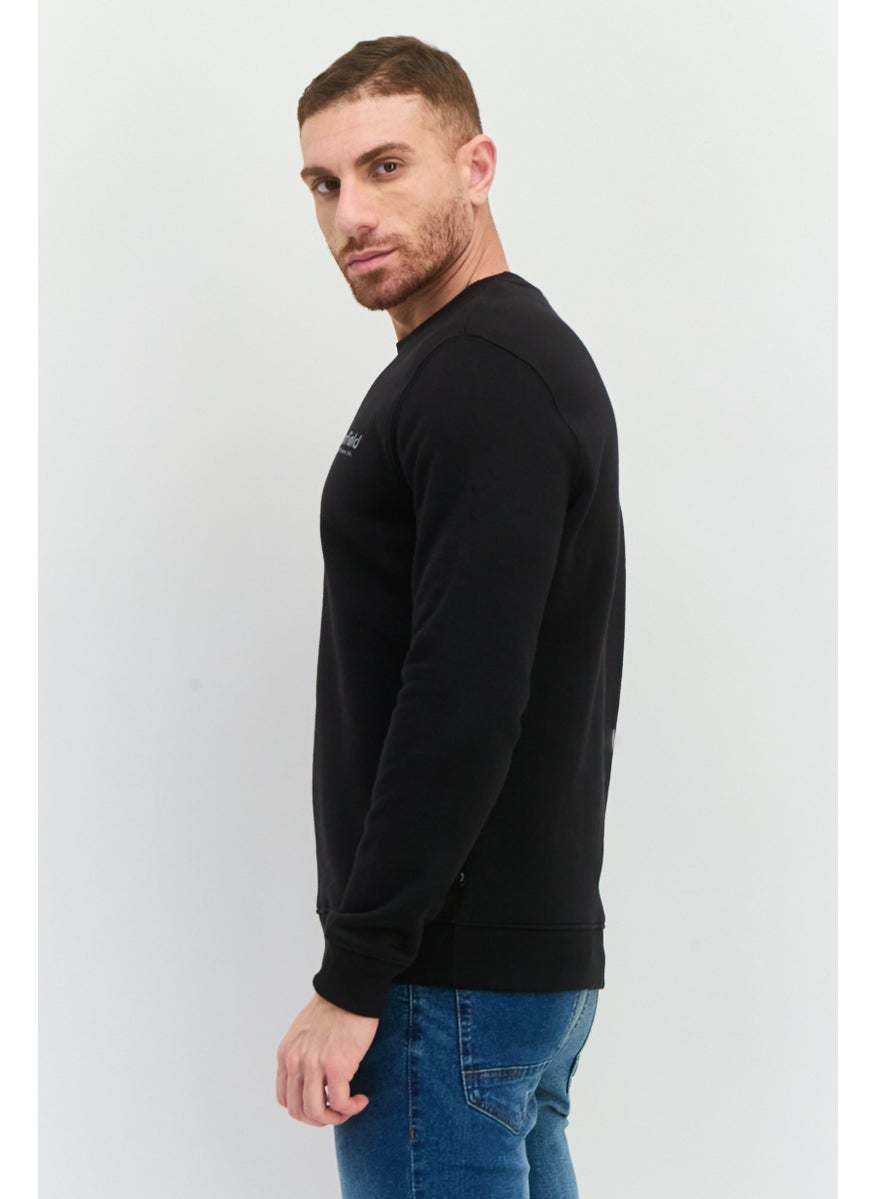 Penfield - Men Crew Neck Long Sleeve Printed Sweatshirt, Black - Image 1