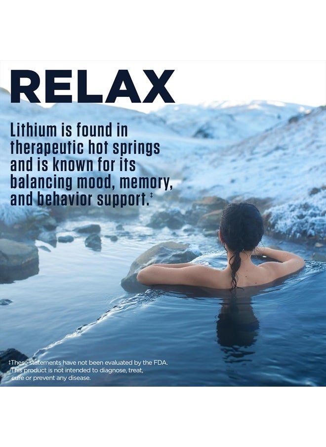 KAL - Lithium Orotate Dropins, Chelated | Mood & Relaxation Support | Natural Lemon Lime Flavor | 2oz, Approx. 60 Serv. - Image 1
