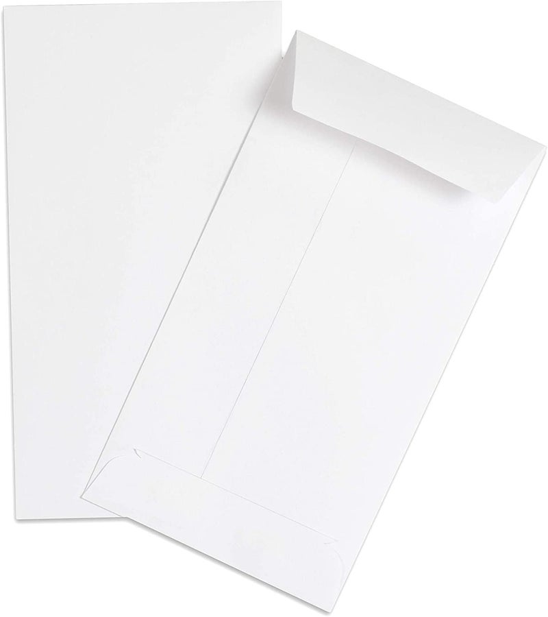 sudyut 9X4 Inch (Pack Of 100pc) White Paper Envelope Ideal For Home Office Business Corporate | For Secure Mailing Cheques Documents Letters | 100 Gsm | - Image 5