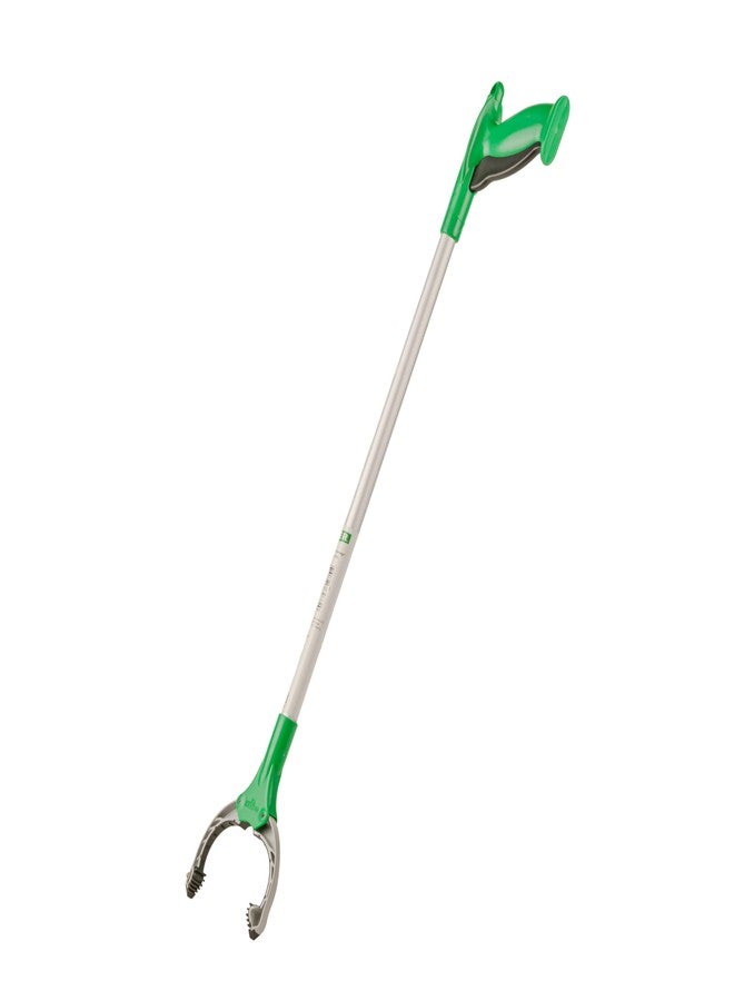 Unger NT080 Nifty Nabber Trigger-Grip Extension Arm, 32in, Aluminum/Green - Image 1