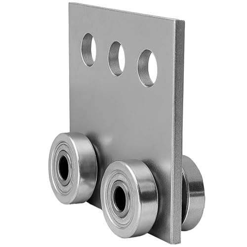 ANDUSTRIAL - 4 Bearing Trolley Assembly Roller - Silver Finish: Electro-Galvanized Zinc - Fits 1-5/8" Wide and All Taller Strut Channels - Design Load: 600 Lbs - 1 Pc - Image 1