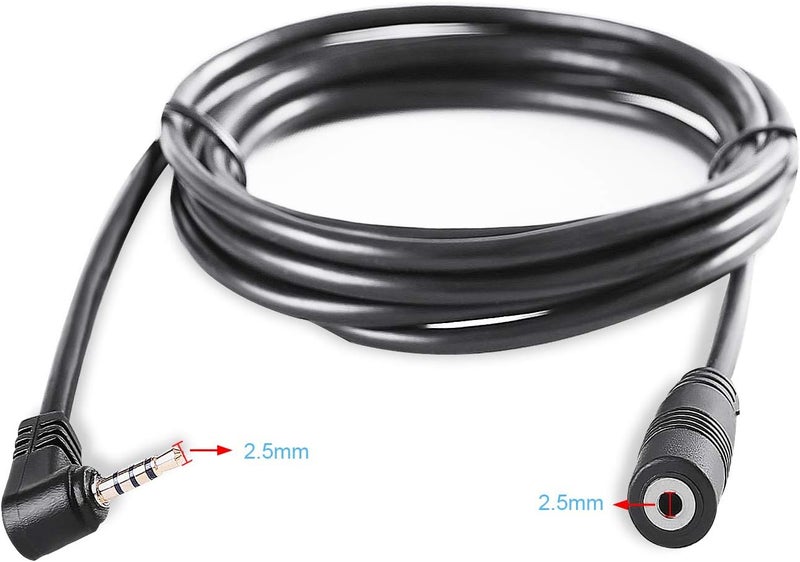 Pixelman 2.5mm Male to Female Backup Camera Extension Cable,6.5ft Rear View Camera Extension Cord for Dash Cam Mirror Cam Rearview Camera,Reverse Camera Wire for Car Pickup Truck SUV Van Rv Trailer - Image 3