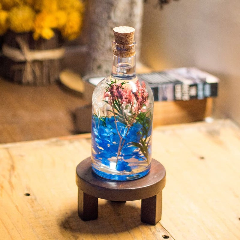myBageecha - Enchanting Fresco Preserved Tabletop Natural Long Lasting Flower Indoor Home Decor Ecofriendly Sustainable Gift Glass 17.5cm x 7cm - Image 5