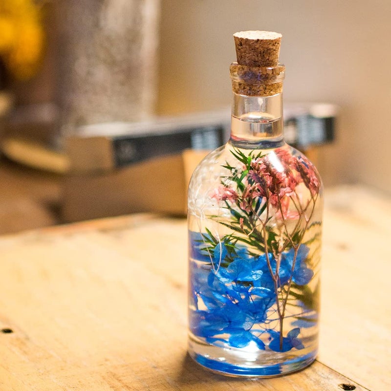 myBageecha - Enchanting Fresco Preserved Tabletop Natural Long Lasting Flower Indoor Home Decor Ecofriendly Sustainable Gift Glass 17.5cm x 7cm - Image 1