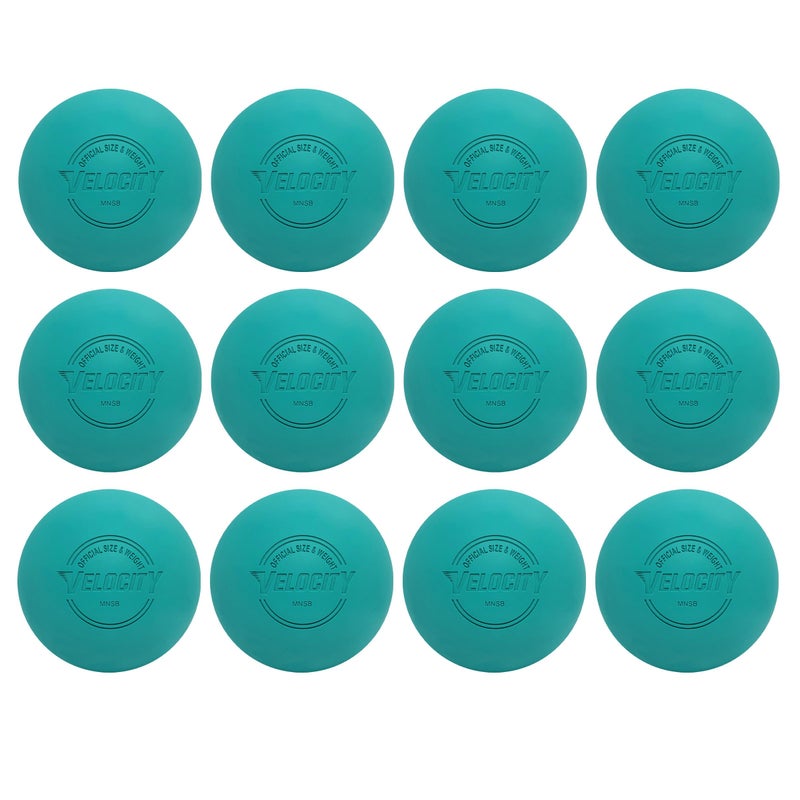 Velocity كرات لاكروس للتدريب من فيلوسيتي - 1، 2، 3، 6، 12، 18، 24، 36، 60 و 120 عبوة - الحجم والوزن الرسمي - لون أزرق مائل إلى الأخضر - Image 1