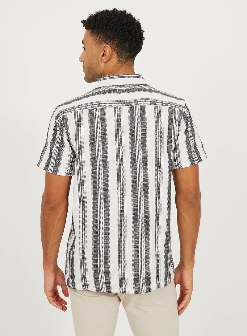 BRAVE SOUL Striped Shirt