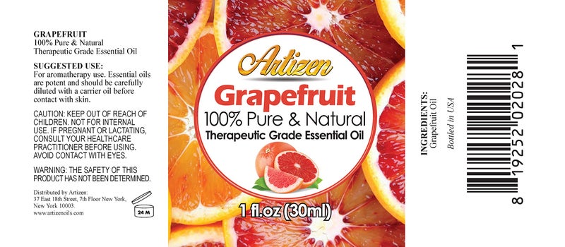 Artizen 30ml Oils - Grapefruit Essential Oil - 1 Fluid Ounce - Image 2