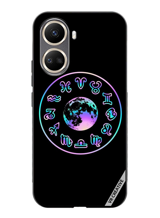 VR CREATIVE Protective Case Cover For Huawei Nova 10 SE Abstract Pattern Sings Design Multicolour - Image 1