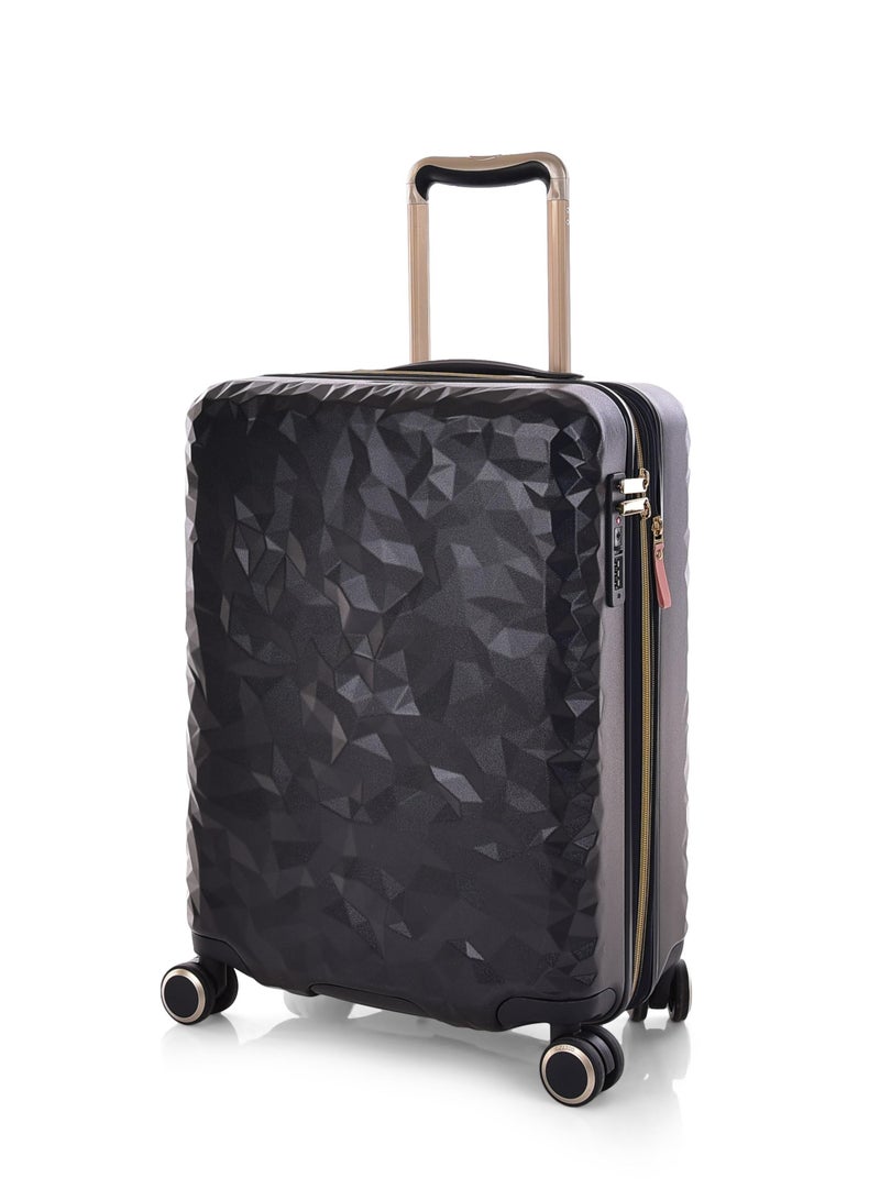 ricardo hard pc cabin trolley travel bag 1pc size 20 inch 102-20 black - Image 1
