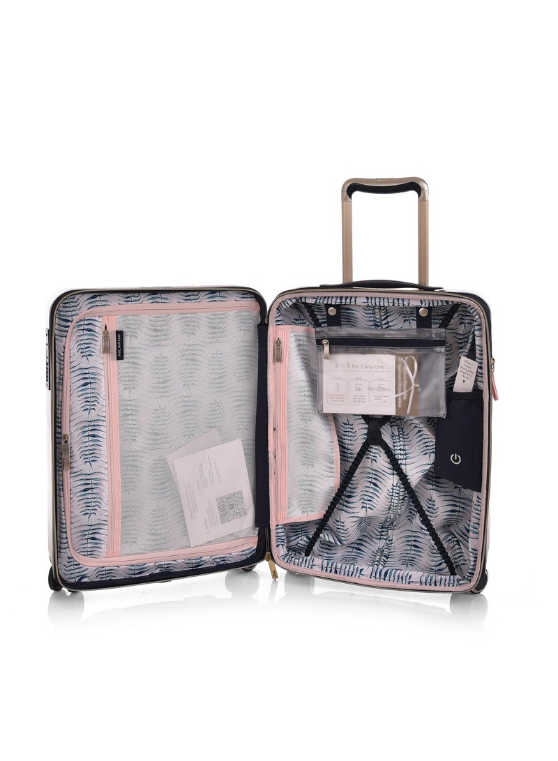 ricardo hard pc cabin trolley travel bag 1pc size 20 inch 102-20 black - Image 5