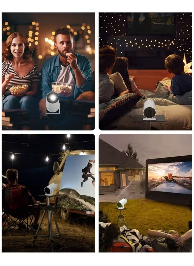 Arabest Mini Portable Projector 5G Wifi 6 BT 5.0 Android 11, Projector 4K 1080P Full HD Support 8000 Lumens, Horizontal Keystone Correction Auto Led Projector, 180°Rotating Projector for Telephone  - Image 5