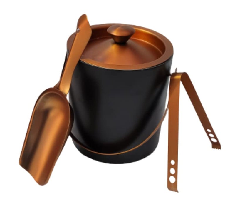 Proniks Stainless Steel Insulated Ice Bucket with Ice Scope and with Ice Tong Keeps Ice Cold for 6 h Great bar Tools for Home bar Accessories Mini bar Wine Medium - Image 1