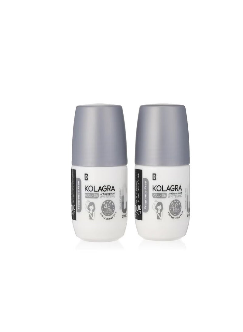 KOLAGRA Whitening Roll on 2*1 Promo Pack 1+1 Fragrance Free - Image 3