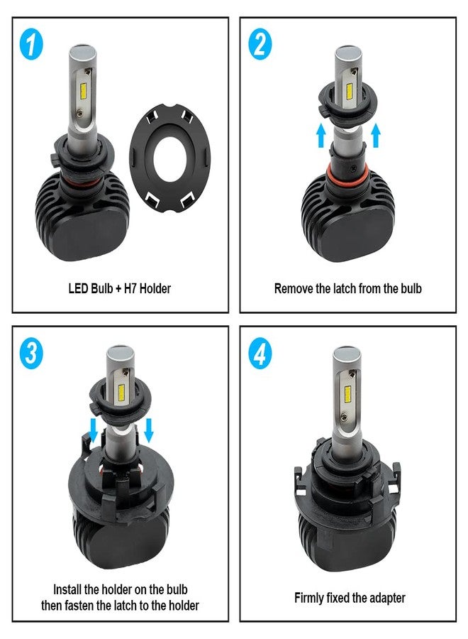 Mingrui test 2Pcs H7 LED Headlight Bulb Holder Retainers Adapter for Hyundai Tucson Ioniq Elantra GT H7 HID Headlight Bulb Spacer Holder Clip Retainers - Image 4