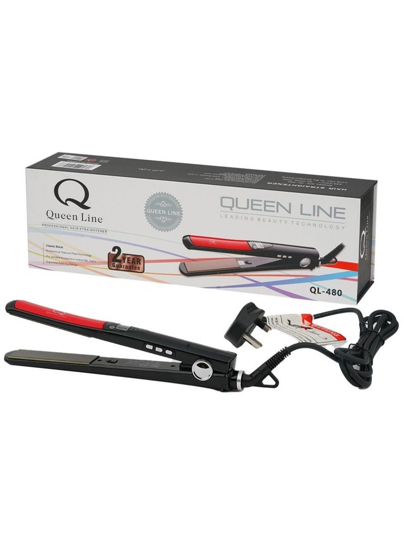 Queen Line Digital Flat Iron Ceramic and Titanium - Image 2