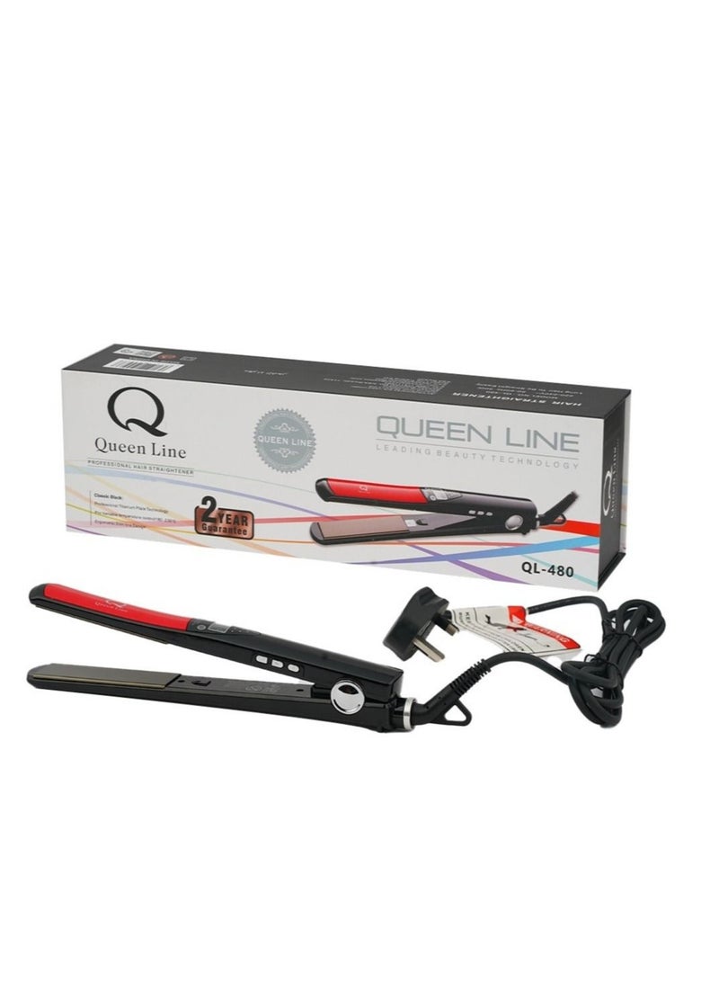 Queen Line Digital Flat Iron Ceramic and Titanium - Image 1
