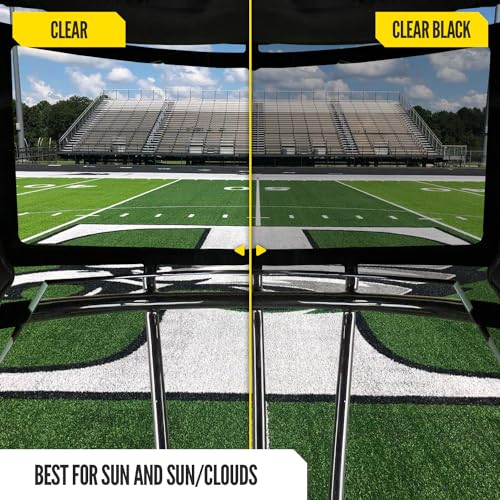NXT NXTRND Nxtrnd VZR3 Football Visor, Curved Lens Technology, Fits Adult & Youth Football Helmets (Clear Black) - Image 5