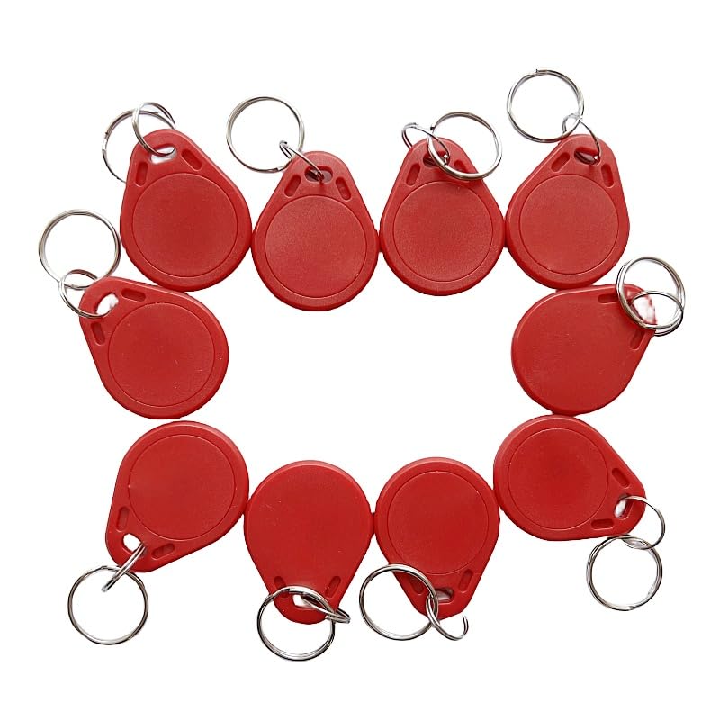 YARONGTECH RFID 1K Key Fob iso 14443a Red color pack of 100 - Image 4