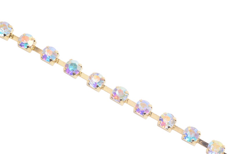 Kaoyoo 5 Yards 6Mm Crystal Rhinestone Close Chain Trim For Sewing Crafts Diy Decoration - Image 3