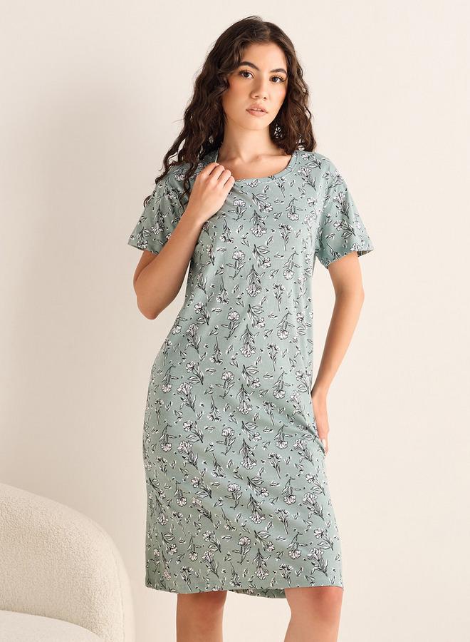 Splash FAV Floral Print Night Dress - Image 1