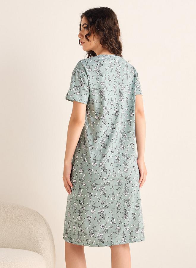 Splash FAV Floral Print Night Dress - Image 3