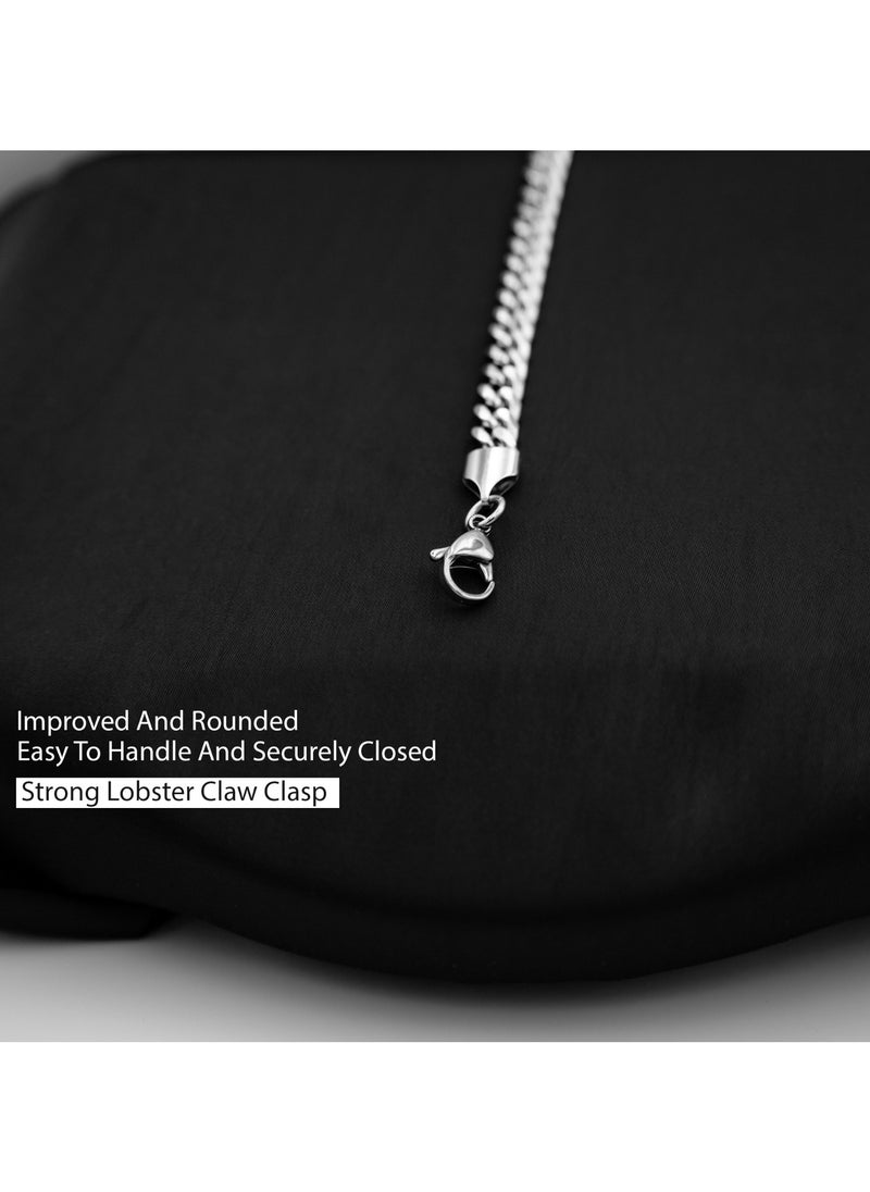 mjuhurat - Stainless silver chain 7 mm 65 cm - Image 1