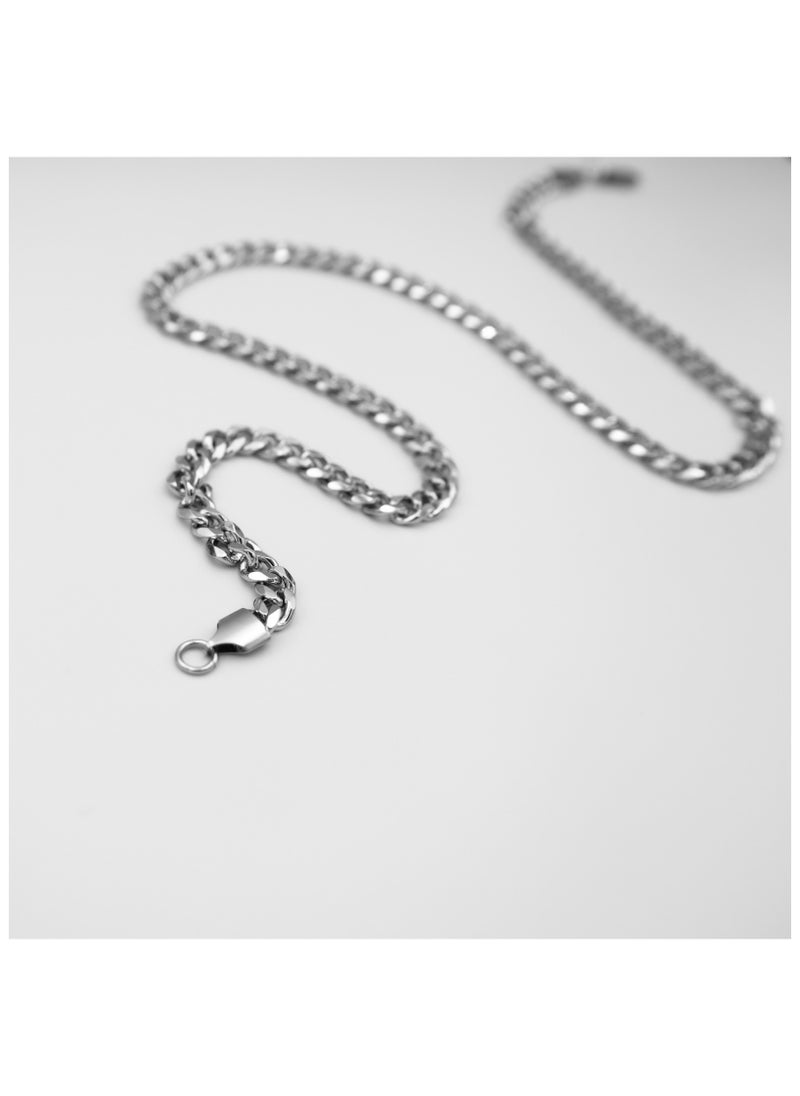 mjuhurat - Stainless silver chain 7 mm 65 cm - Image 1