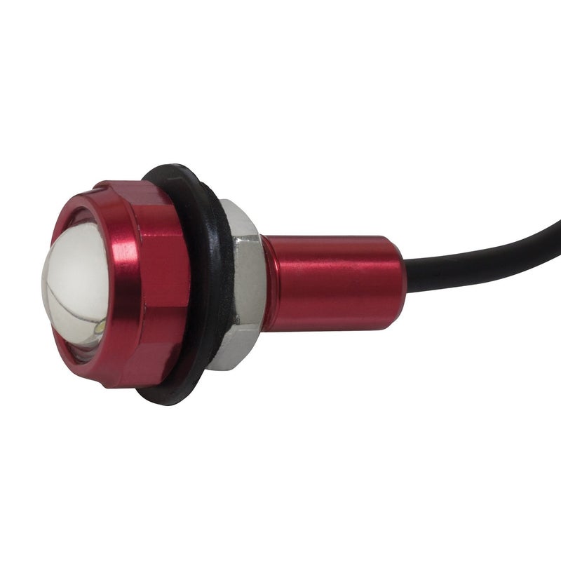 Yak-Power 2-Piece Super Bright LED Button Light Kit - Red - Image 2