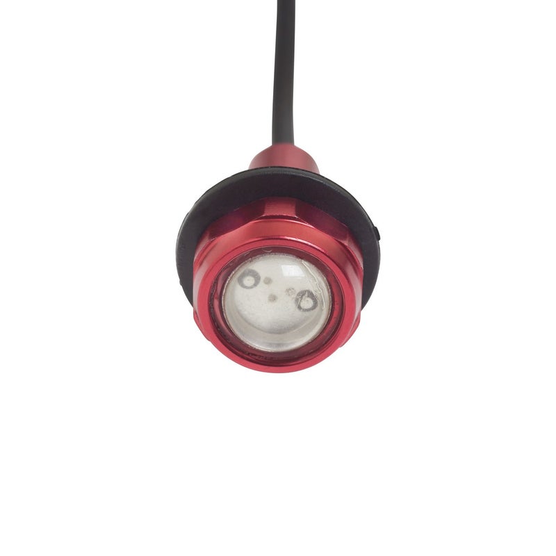 Yak-Power 2-Piece Super Bright LED Button Light Kit - Red - Image 1