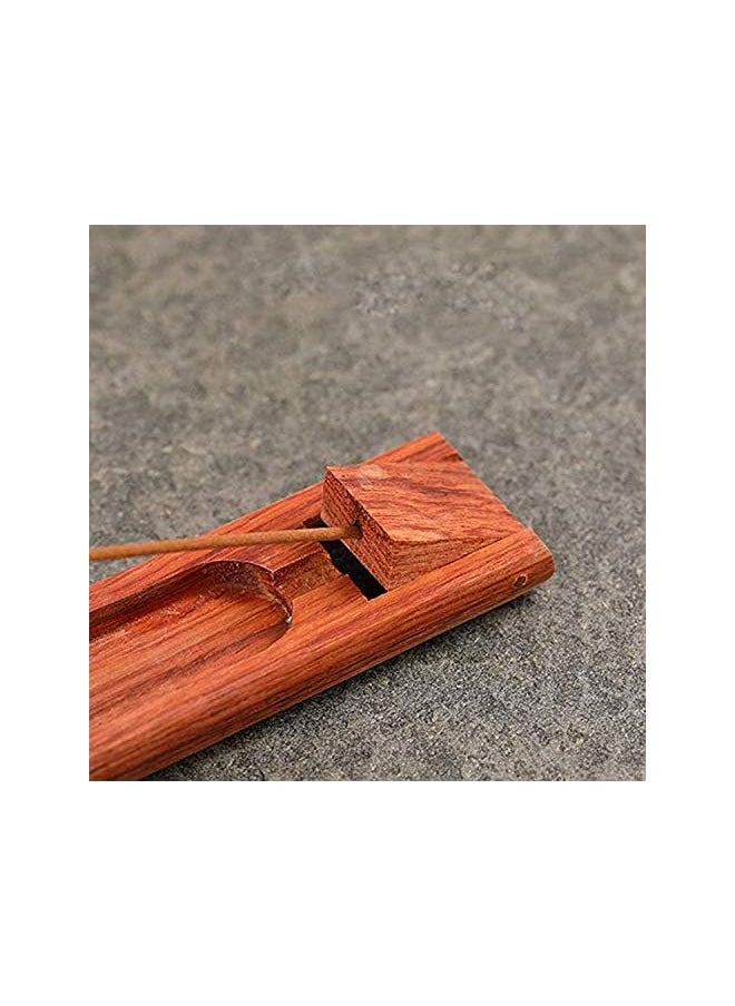 AMGREEN - Olefu Beautiful Handmade Wooden Incense Stick Holder, Premium Incense Holder with Adjustable Angle, Upgraded Insence Holder Wooden, Classic Incense Burner for Incense Cone and Sticks - Image 1