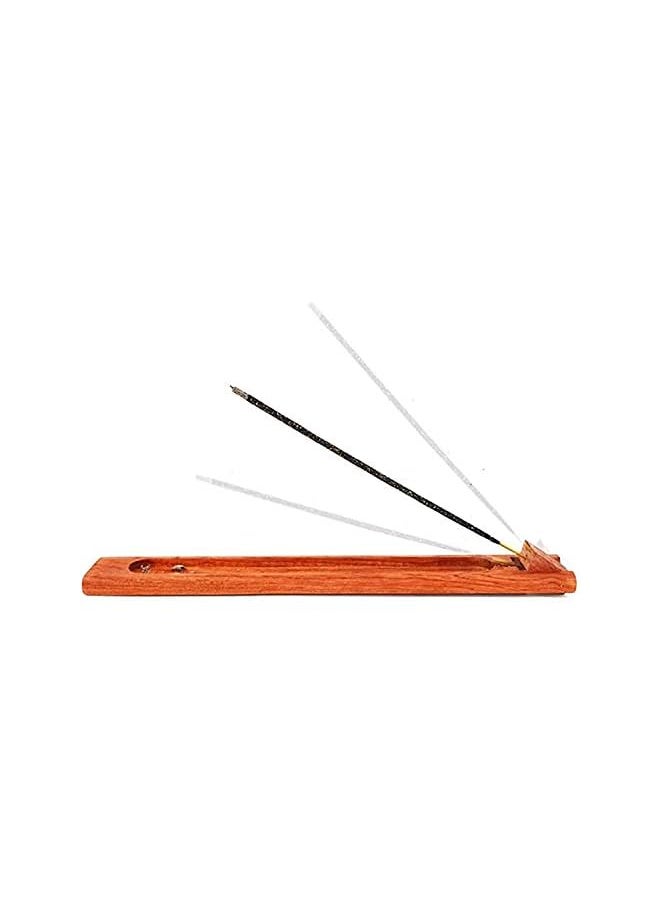 AMGREEN - Olefu Beautiful Handmade Wooden Incense Stick Holder, Premium Incense Holder with Adjustable Angle, Upgraded Insence Holder Wooden, Classic Incense Burner for Incense Cone and Sticks - Image 1