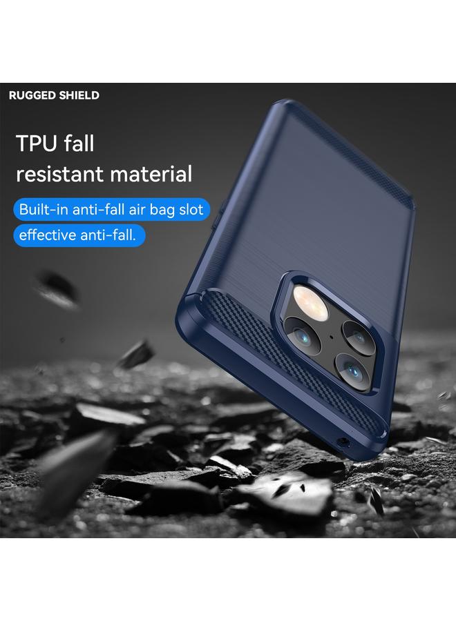 S-TOP Case For OnePlus 10 Pro 5G Brushed Texture Carbon Fiber TPU Phone Case - Image 5