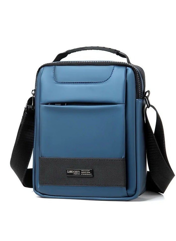 REBENUO Multipurpose Adjustable Left or Right Shoulder Backpack for Travel Hiking Cycling blue Model-888 - Image 1