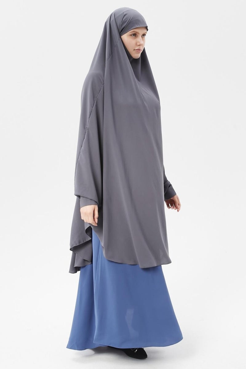 Altobeh Women's Hijab Medina Silk Sheet Top with Veil Soufflé Hijab - Image 3