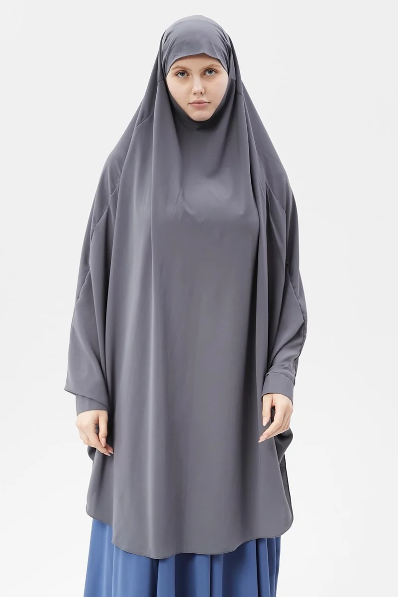 التوبة Women's Hijab Medina Silk Sheet Top with Veil Soufflé Hijab