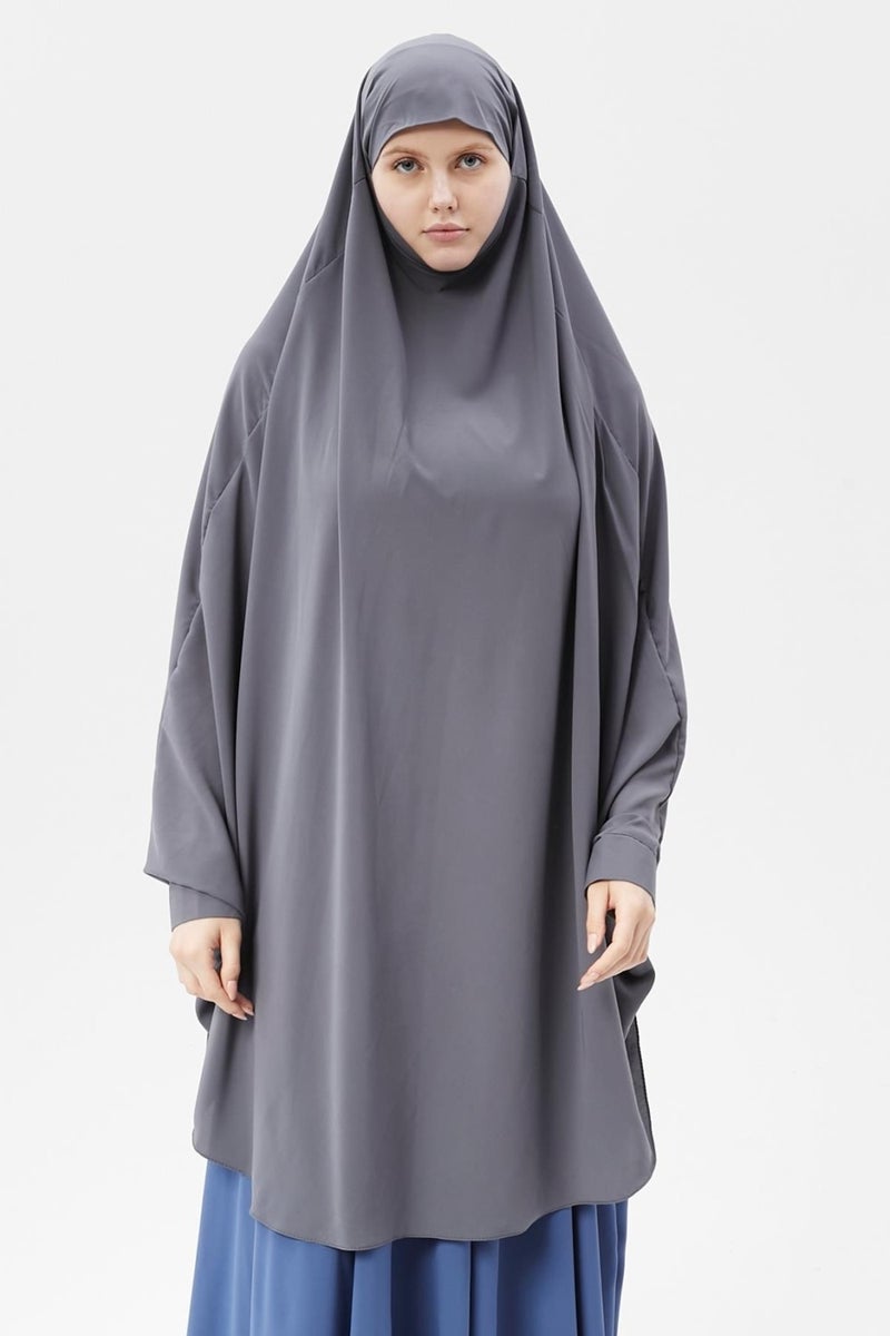 Altobeh Women's Hijab Medina Silk Sheet Top with Veil Soufflé Hijab - Image 1