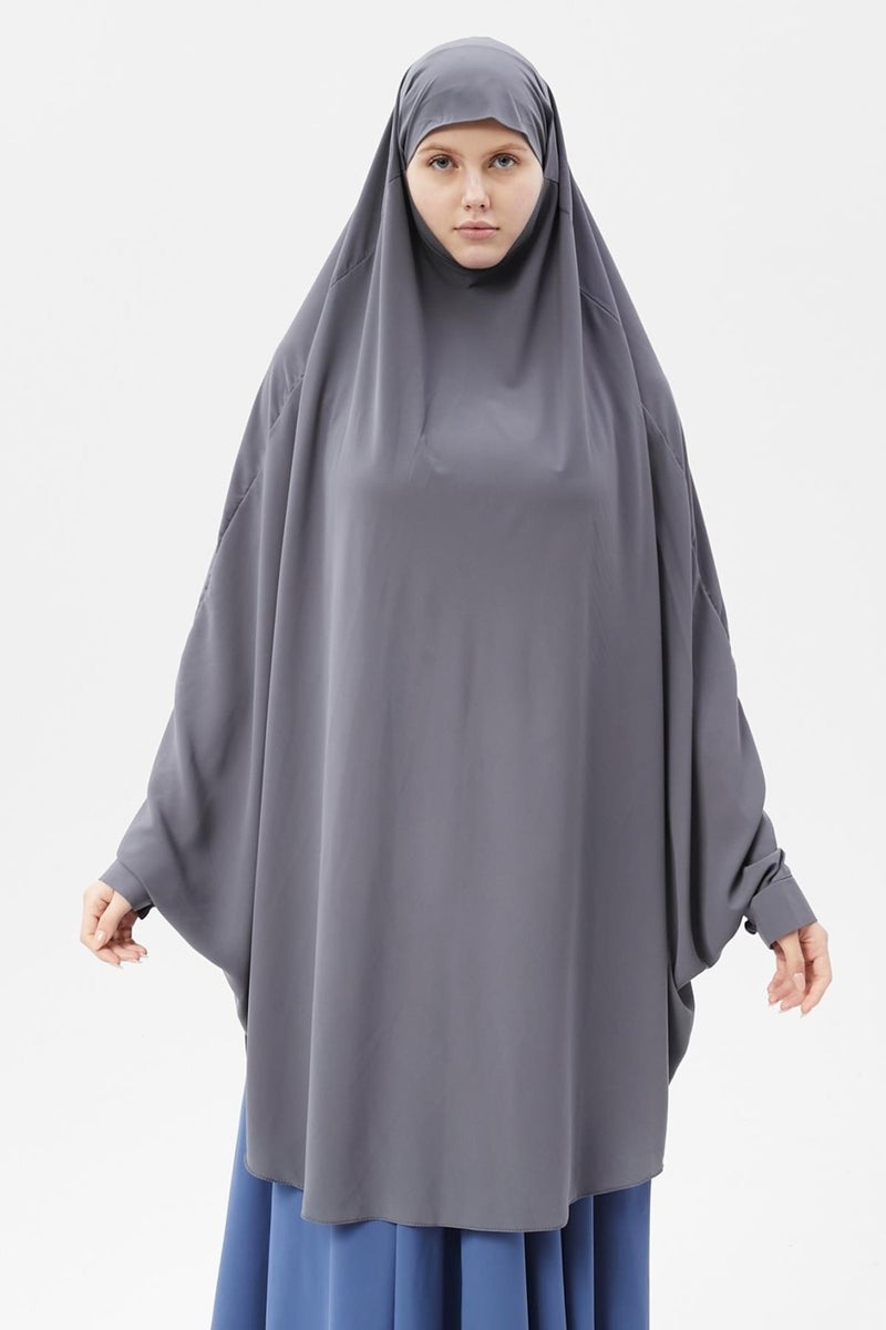 Altobeh Women's Hijab Medina Silk Sheet Top with Veil Soufflé Hijab - Image 5