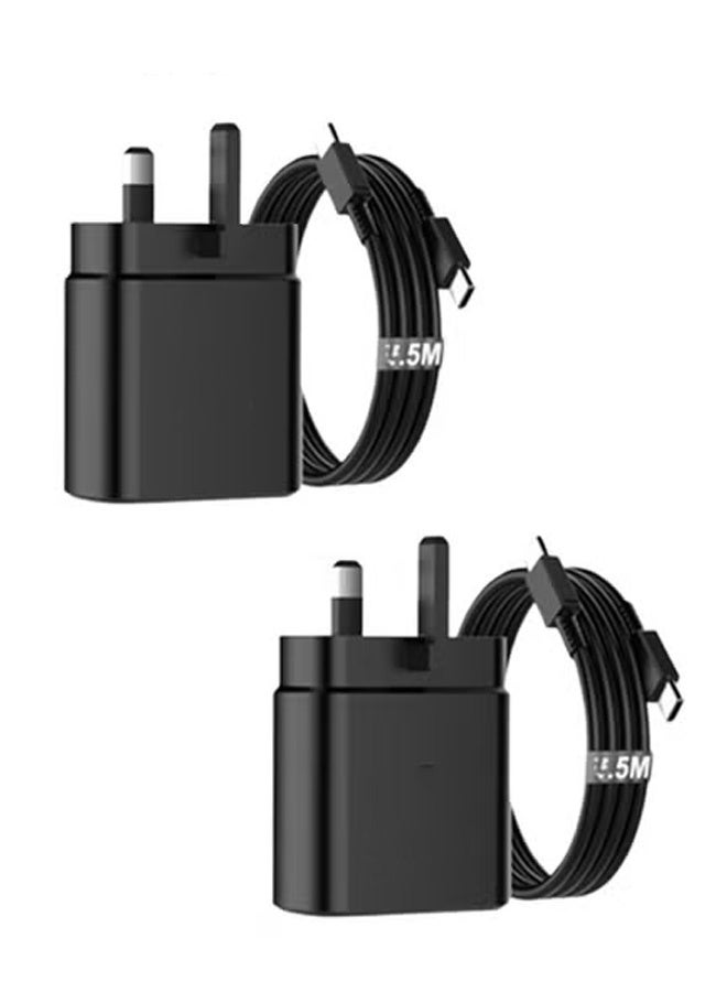 Taimi Pack Of 2 45W Super Fast Charger 2.0 With USB-C Cable, For Android Specially - Image 1