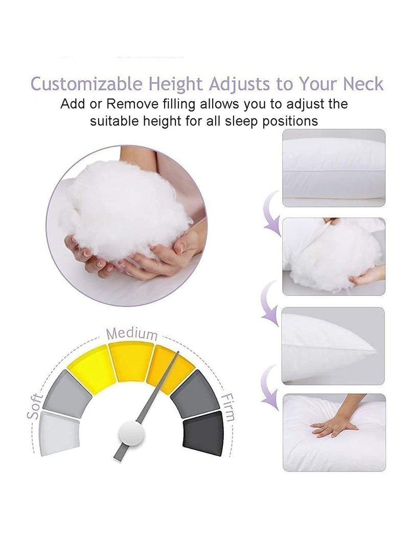 CASA COPENHAGEN Casa Copenhagen RZ5 Collection Premium Soft Cushion Fillers/Inserts - White (12x12 inch)  - Image 2