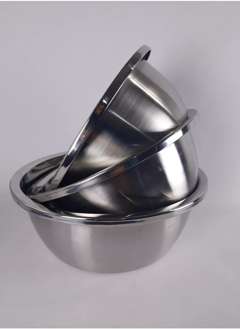 Generic 3 Pieces Stainless Steel Mixer Set 3 Sizes 28...30...32  - Image 2