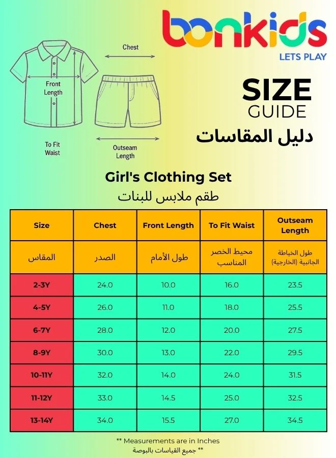 Bonkids Regular Fit Printed Lilac Cotton Sets For Girls Round Neck Flat Collar Pull On 100 % Cotton